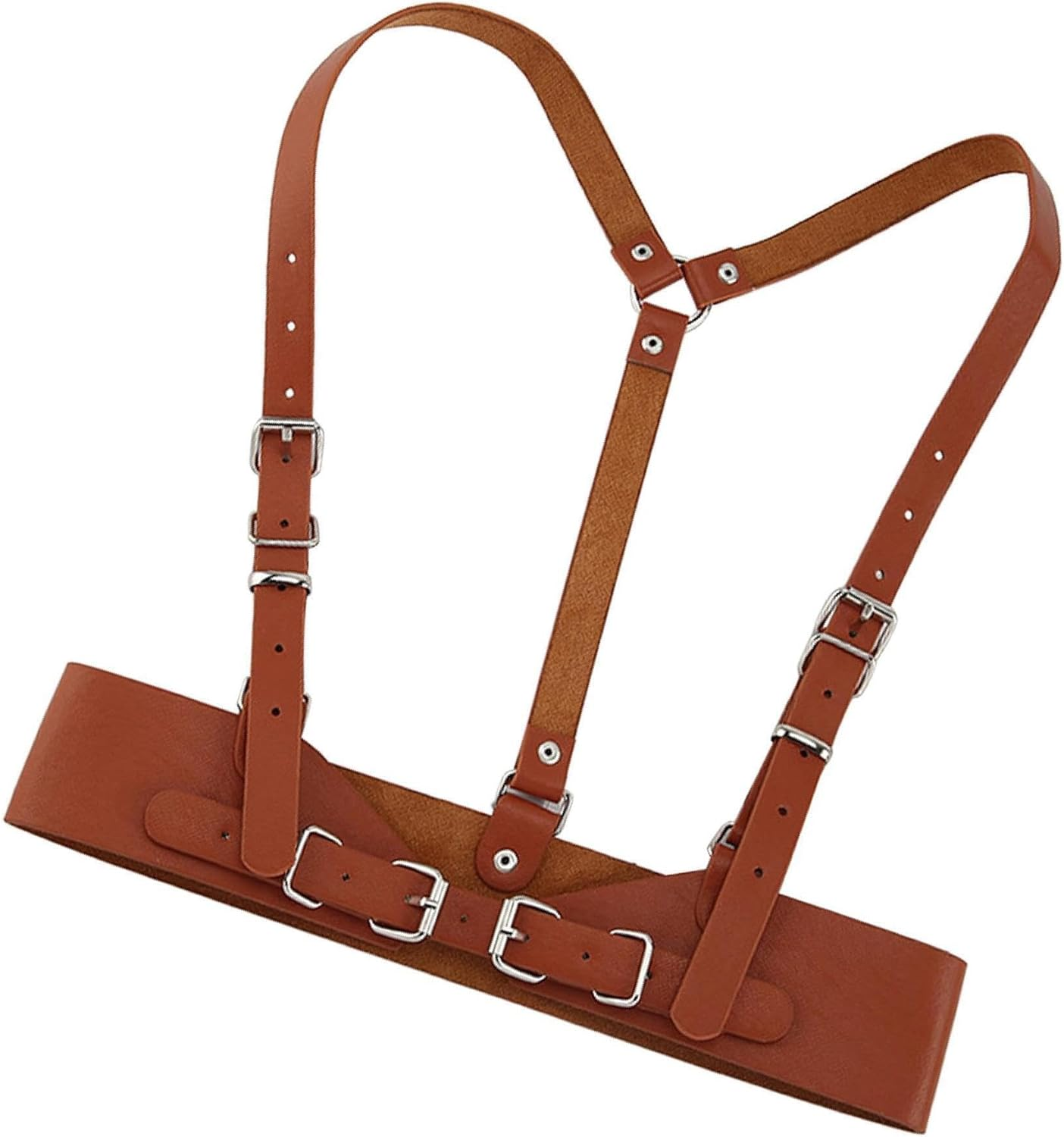 Stylish Underbust Corset PU Leather Womens Waist Belt for Steampunk Fashion