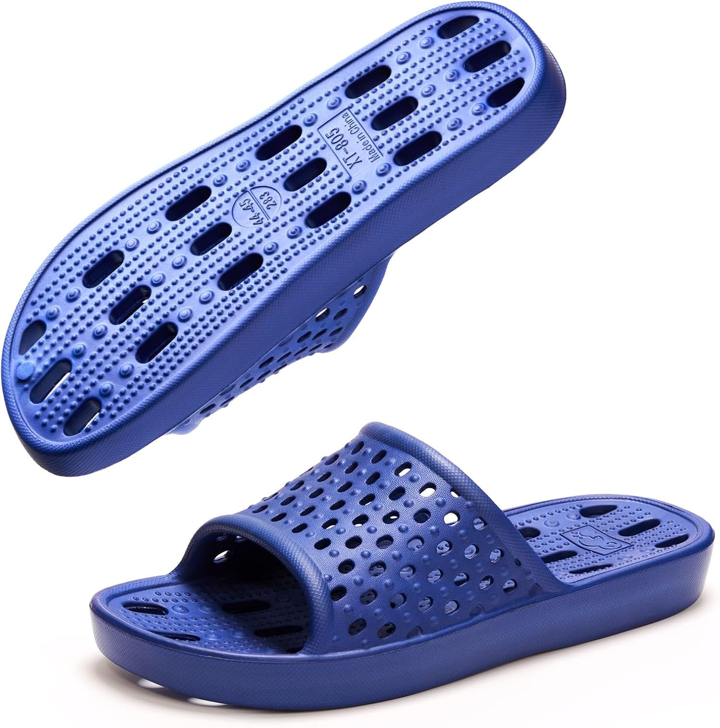 Xomiboe Shower Shoes Quick Drying Non-Slip Comfortable Men Women House Slippers