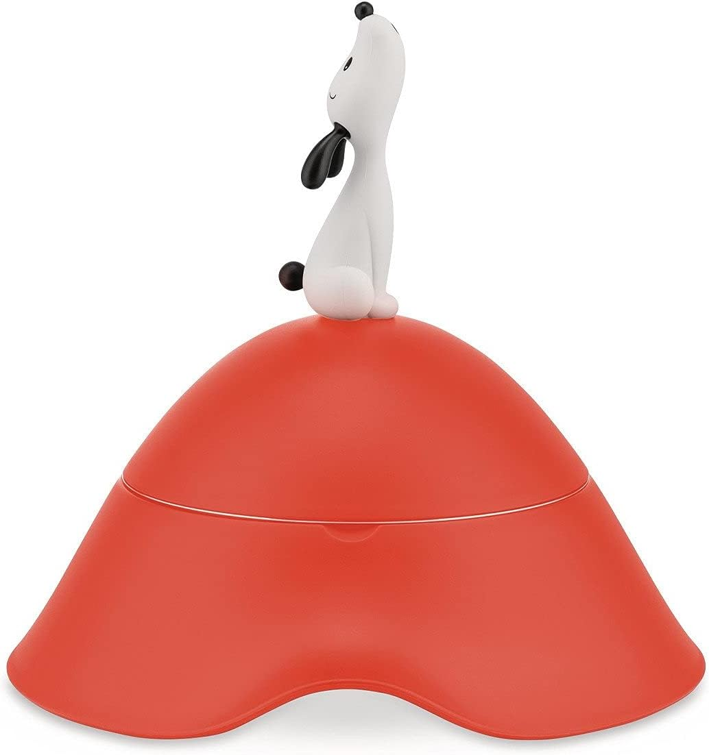 Alessi Dog Accessories, 18/10 Stainless Steel,Thermoplastic Resin, One Size,Orange,Red image number 2
