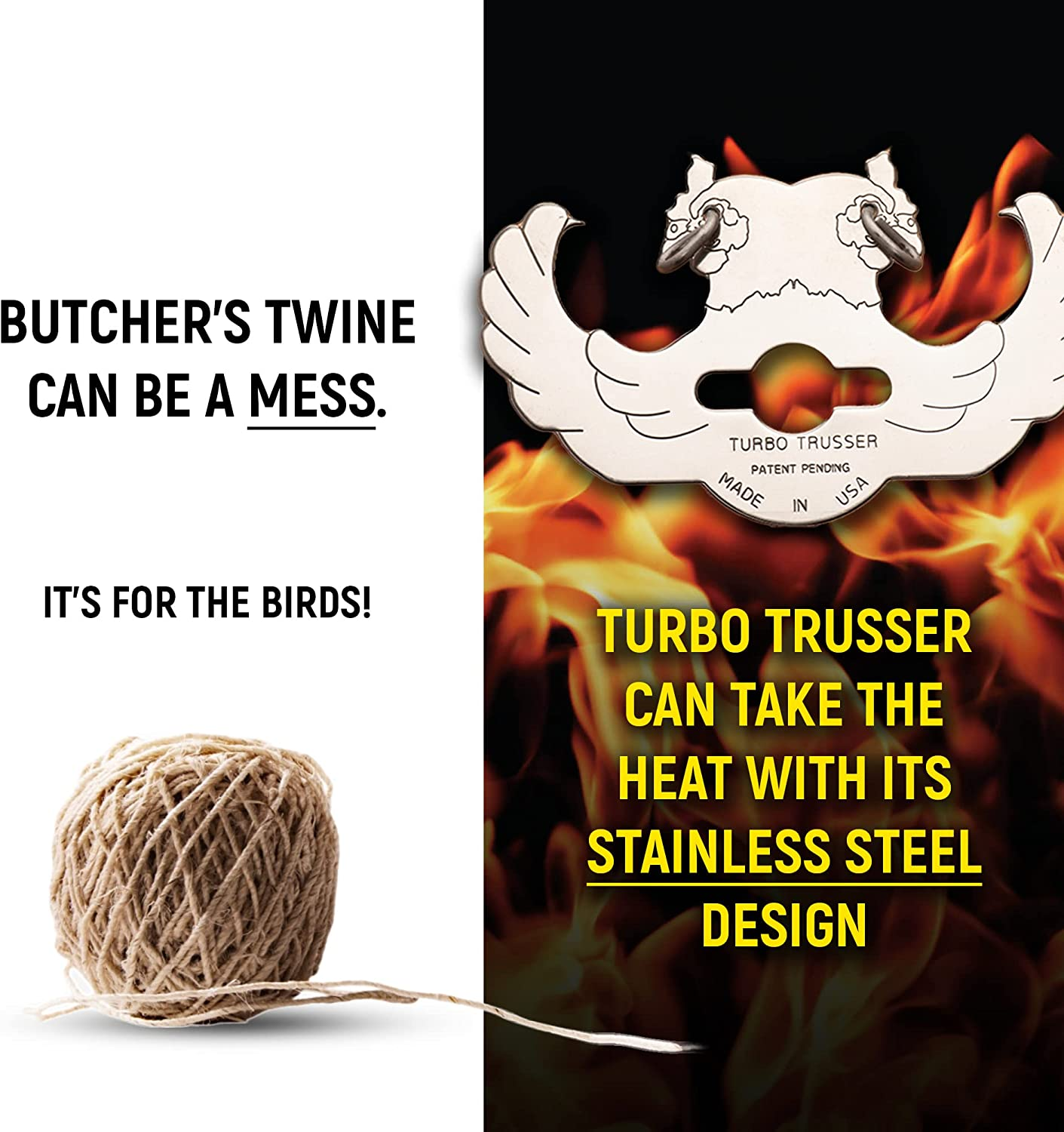 Turbo Trusser for Chicken I as Seen on Shark Tank I Cooks Evenly & Makes Meat Juicier I Easy-To-Use & Dishwasher Safe I for Ovens, Smokers, Roasters, Grills, Rotisseries, Air Fryers & Deep Fryers image number 2