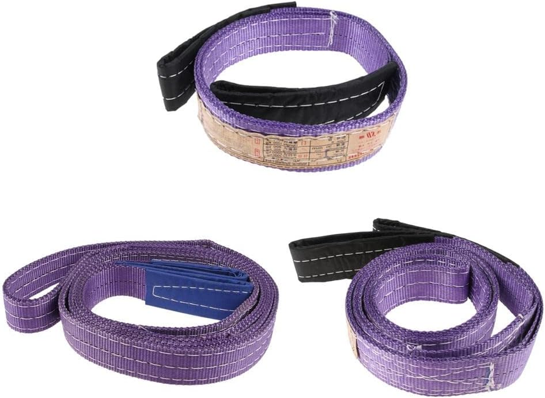 Towing Strap Lifting Rope Tree Saver Pulling Cable 2200Lbs 1-3 Meters - as Shown, 2 Meters, Others, 1 Meter image number 3