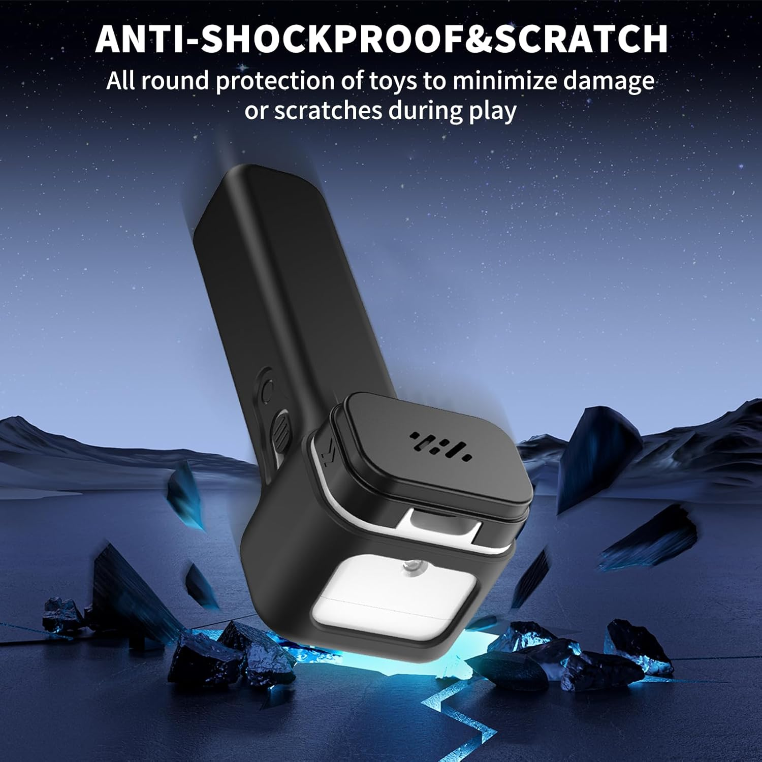 Silicone Case Cover for Loop Lasso Nano String Shooter Toy,Anti Slip Shockproof Protective Case Compatible Loop Lasso Nano String Shooter Toy, Cover for String Shooter Toy with Lanyard (Black) image number 5