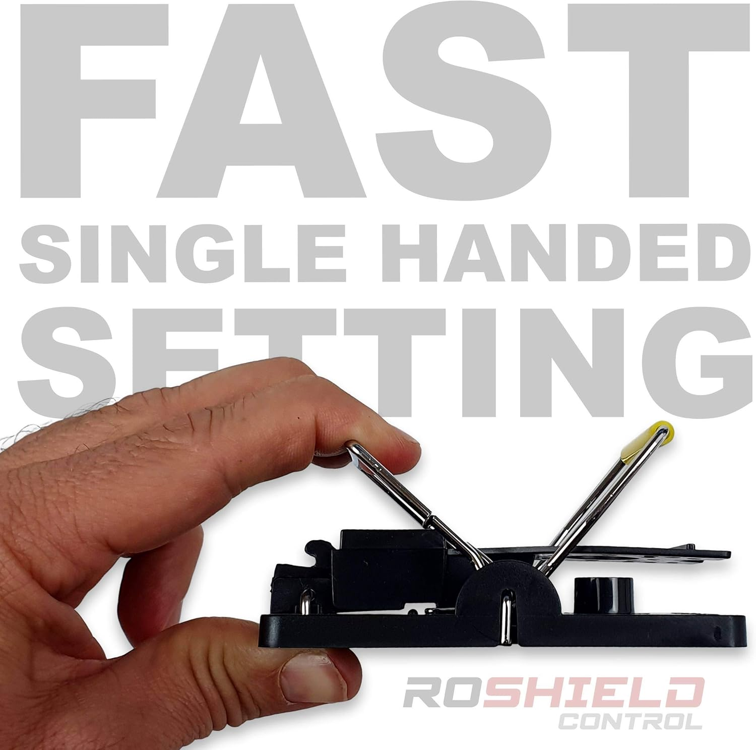 ROSHIELD 6 X Mouse Trap, 6 Pack Heavy Duty Reusable Snap Traps That Kill Instantly, High Sensitive Mice Catcher UK, Safe and Effective Rodent Trap for Indoors and Outdoors, Easy Set-Up & Clean image number 1