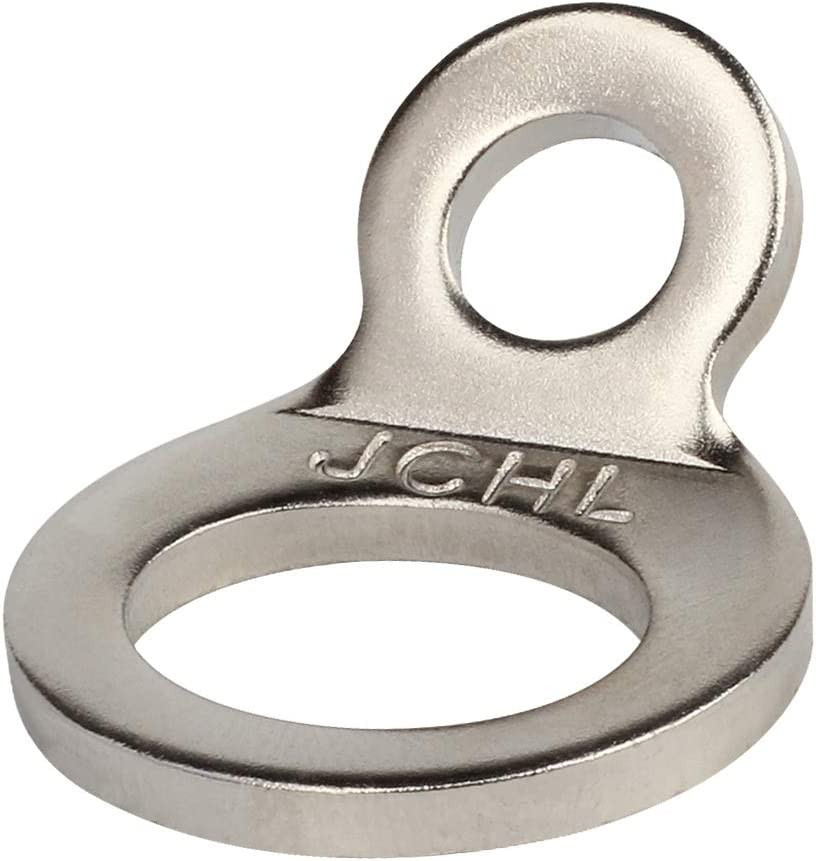 JCHL Stainless Steel Multi-Purpose Tie-Down Anchors Hooks Dirt Bike Tie down Strap Rings for Motorcycle Dirtbike ATV Trailer Truck Rosa-Gold (4-Pack)