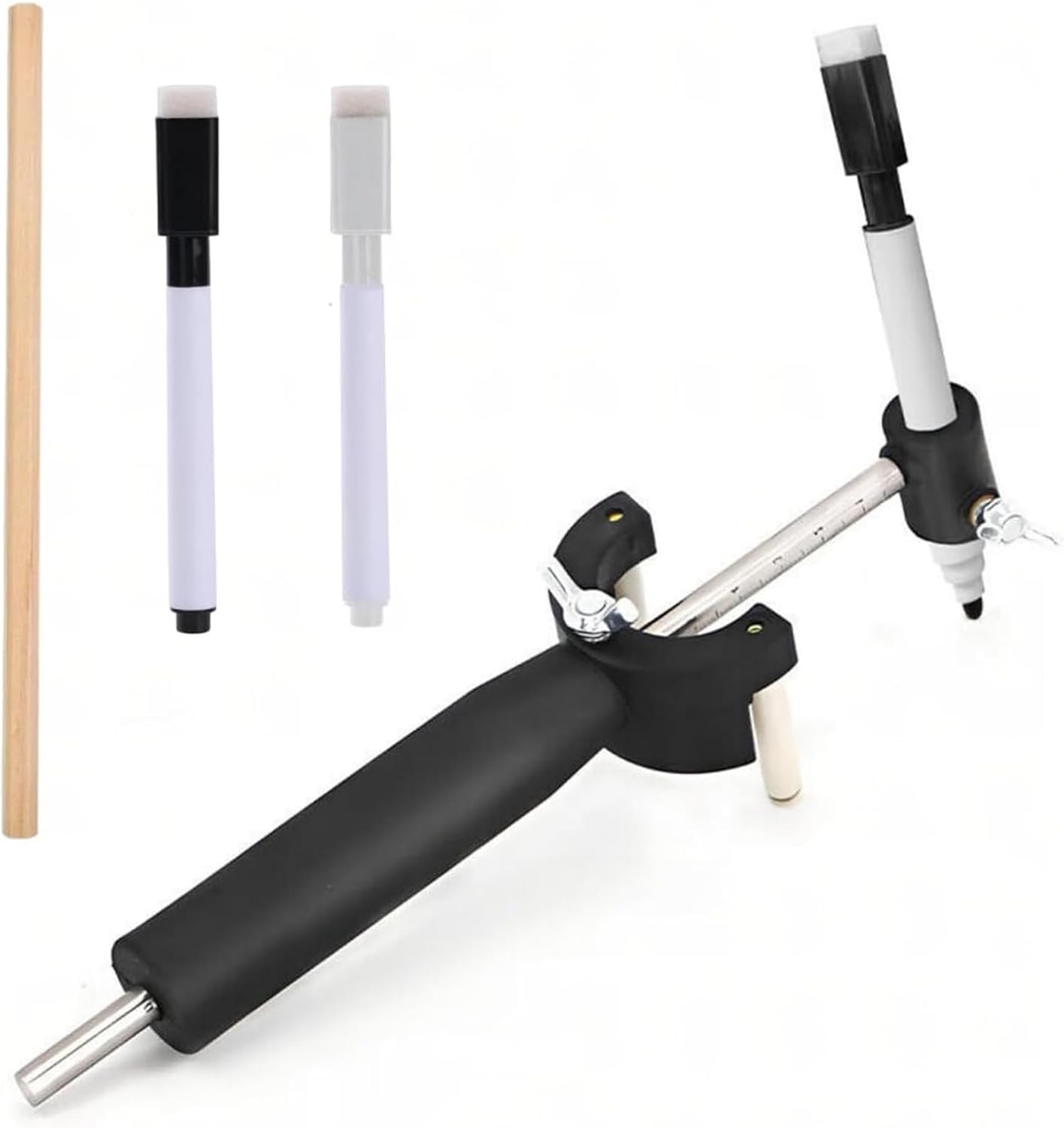 Car Wheel Eyebrow Scriber, Auto Body Line Marker Tool, Wheel Arch Parallel Scriber with Scale for Auto Sheet Metal Dent Repair (Black) image number 4