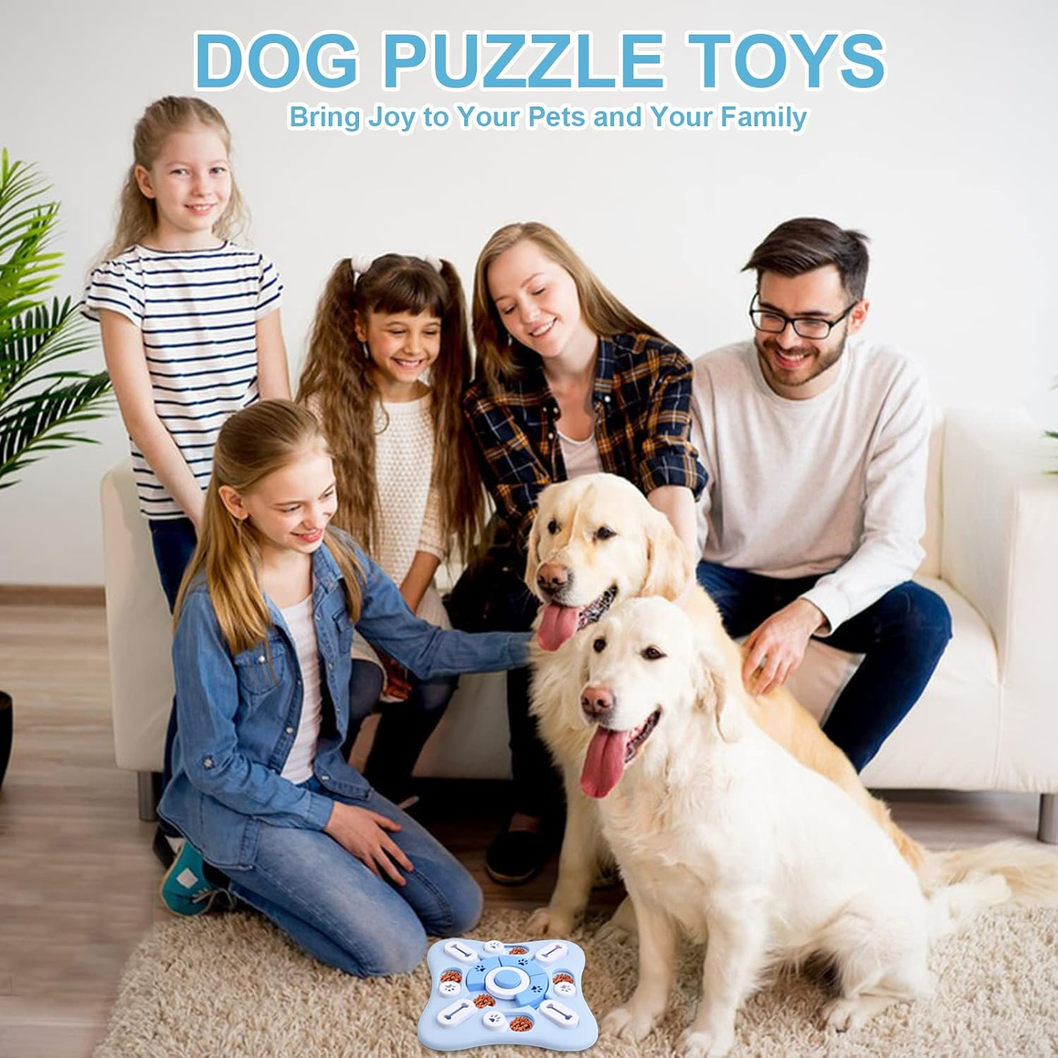 Dog Intelligence Toys, Dog Puzzle Toys, Interactive Dog Toys for IQ Training for Mental Stimulation, Dog Enrichment Toys with Squeak Design image number 2