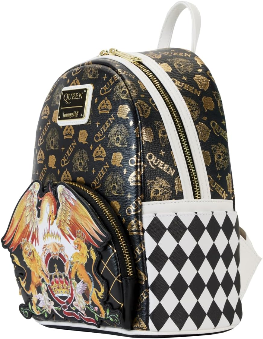 Loungefly Queen Logo Crest Mini Backpack, Multicolor image number 2