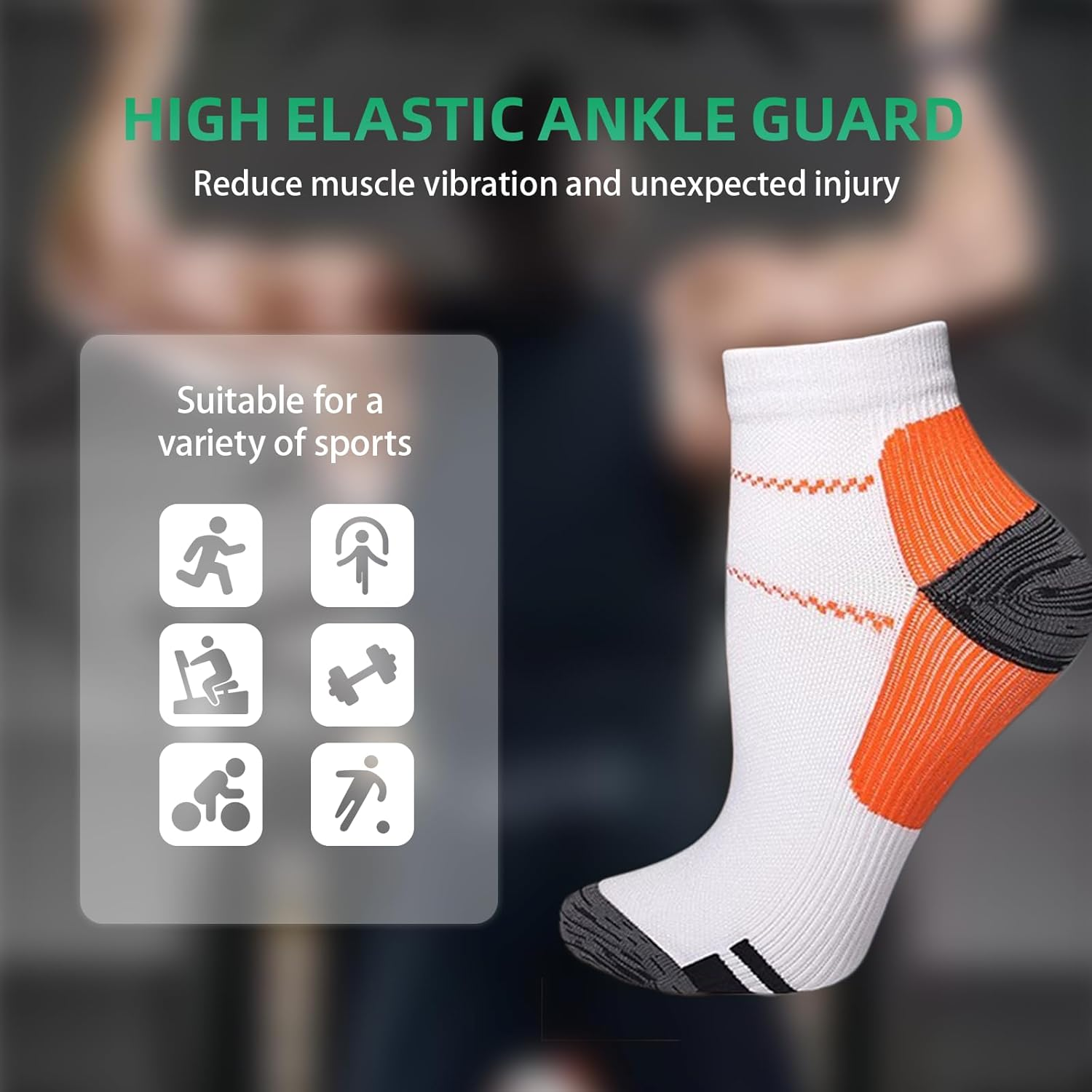 12 Pack Plantar Fasciitis Sock for Women and Men Assorted Compression Ankle Socks 8-15 Mmhg Comfort for All Day Wellness, Sports, and Daily Life image number 2