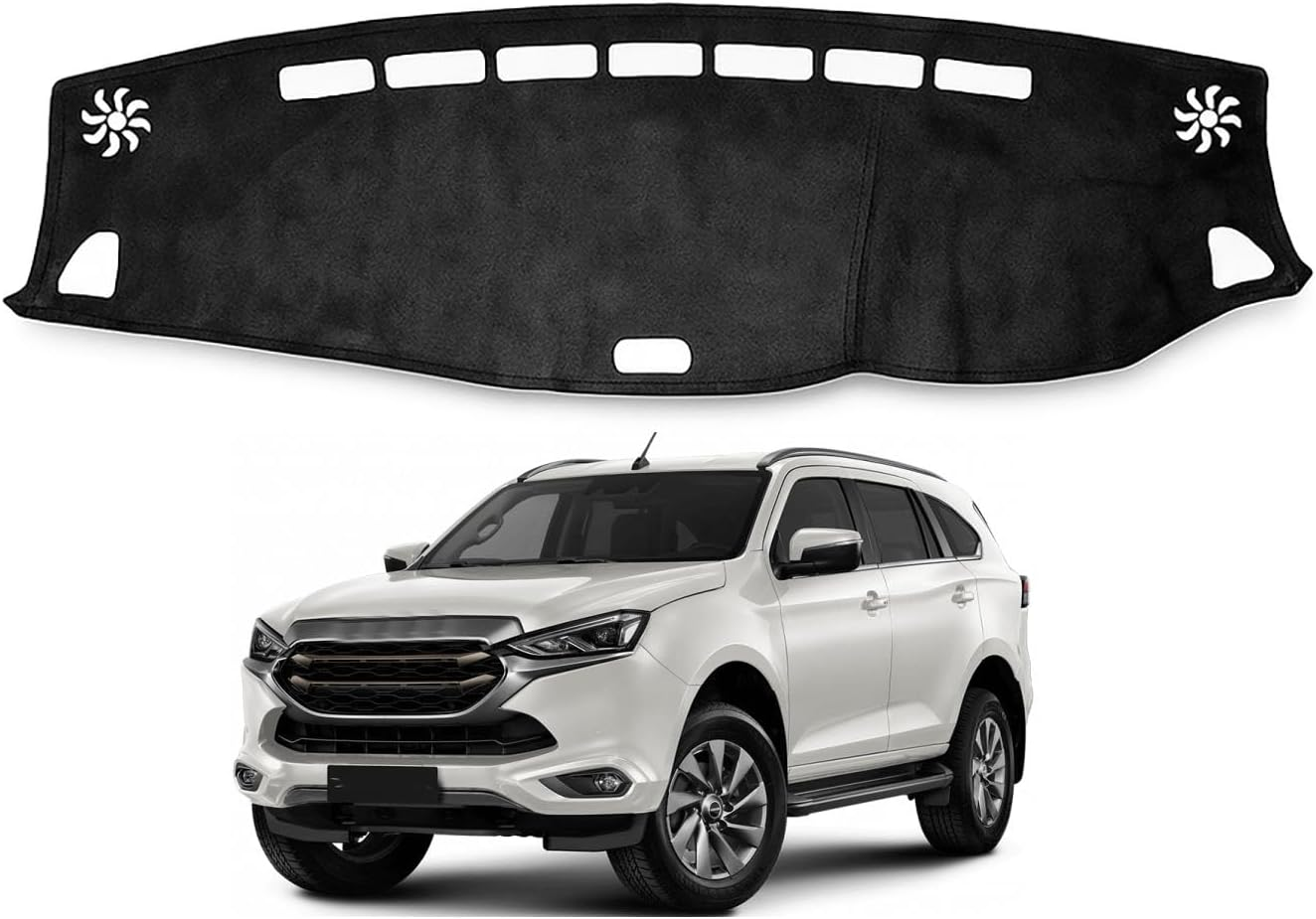 OTTO SHADES Dash Mat for Isuzu MU-X MUX 2022-2025 Luxury Suede Non-Slip Dashboard Cover Pad Interior Accessories image number 1