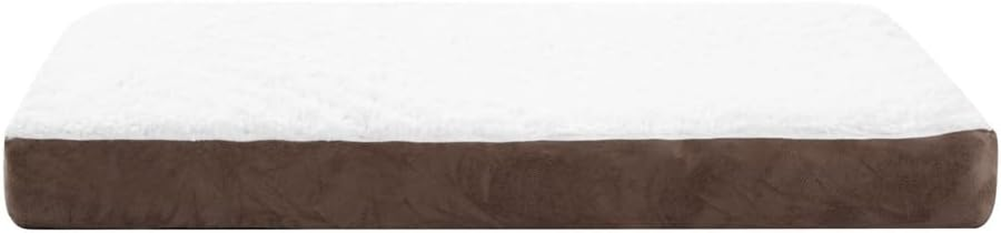 Paws & Claws Orthopedic Pet Bed, Brown Suede, 75 X 50 X 8 Cm Size image number 2