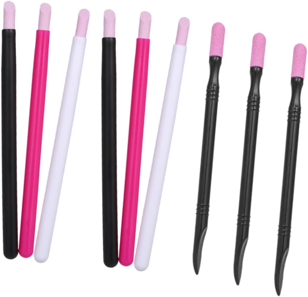 Baluue 6Pcs Nail Polishing Pen Set Sanding Strip and Ceramic Pen for Nail Manicure Tools image number 4