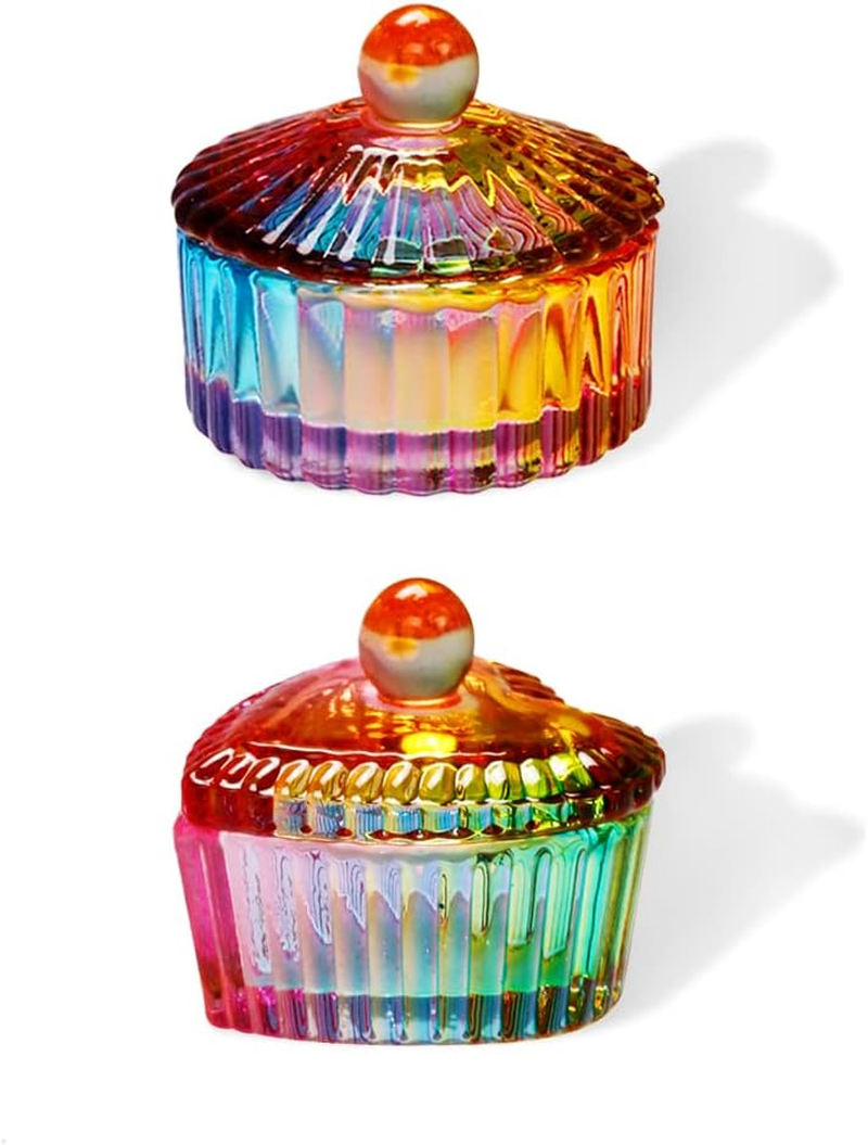 WELANE Dappen Dish Cups, 2 PCS Glass Nail Art Cup for Nail Art Acrylic Liquid, Jewelry Storage image number 1