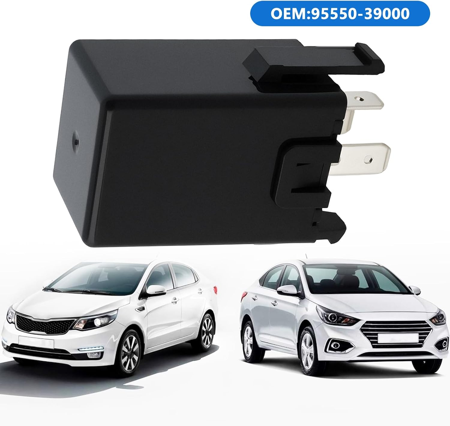 VGOL 2X Turn Signal Flasher Relay 95550-39000 Compatible with Hyundai Accent Santa Fe Compatible with Kia Optima Rio image number 5