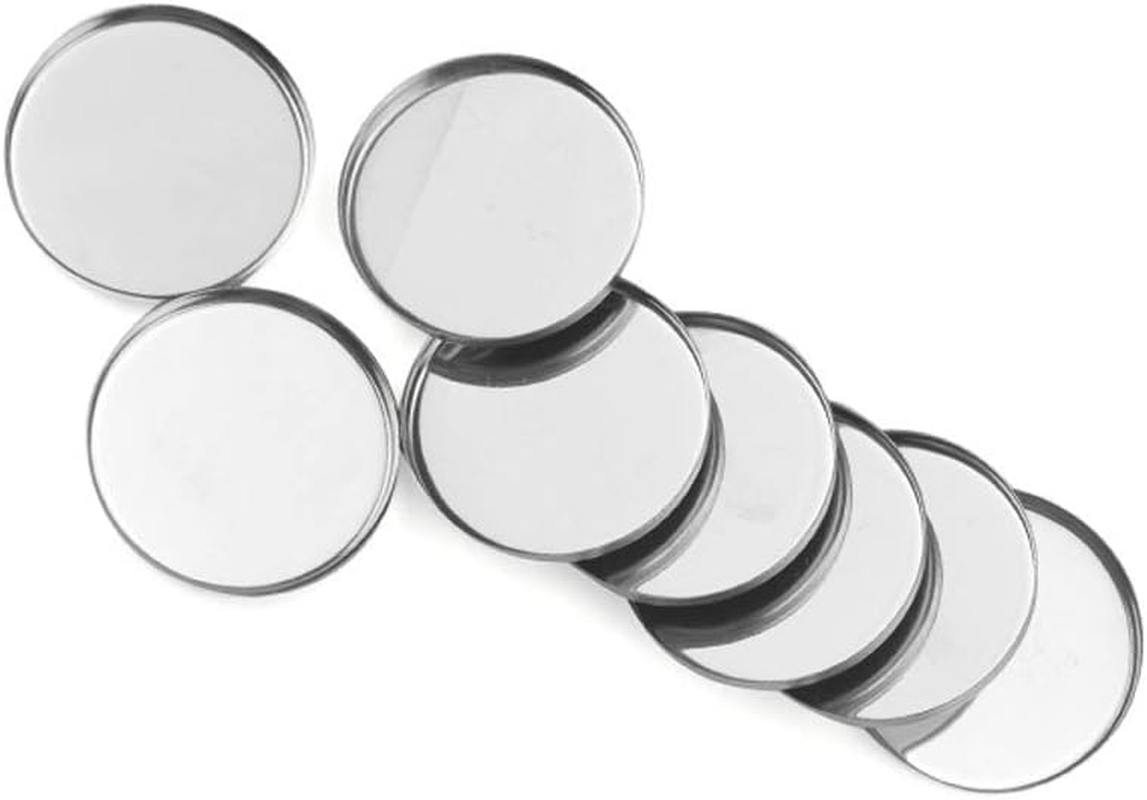 20 Pieces Empty round Metal Tin Palette Pans round Metal Pans Cosmetic Eyeshadow Pans for Eyeshadow Palette Magnetic Makeup Palette, 36Mm Diameter 3.5Mm Height image number 5