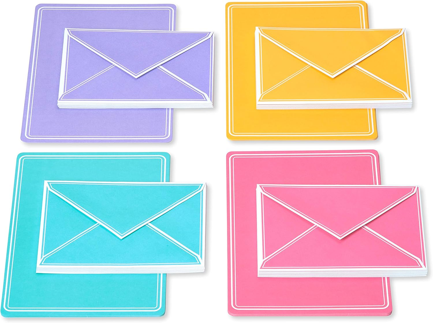 American Greetings Pastel Stationery Sheets and Colored Envelopes (80-Count) image number 6