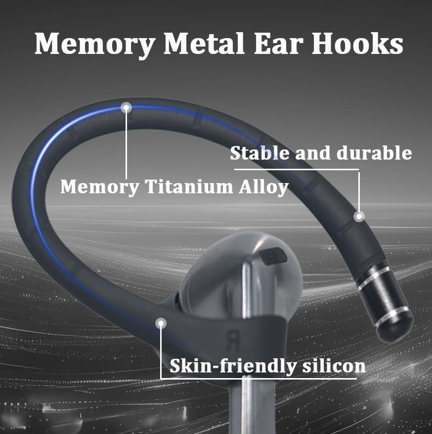 Umvowuxa Ear Hooks for Samsung Galaxy Buds 3 Pro/Buds 3/Buds 3 Fe,Sport Earbuds Covers Silicone Anti-Slip Ear Hook Galaxy Buds 3 Pro Ear Tips Accessories Anti-Lost Lanyard,Buds 3 Ear Hooks(Black) image number 3