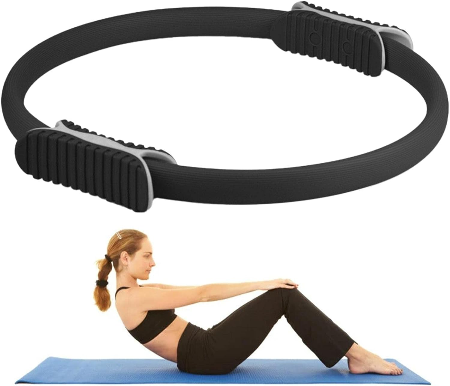 Pilates Rings Yoga Rings 32Cm Pilates Yoga Equipment for Toning Thighs Abs and Legs, Exercise Fitness Pilates Accessories image number 2
