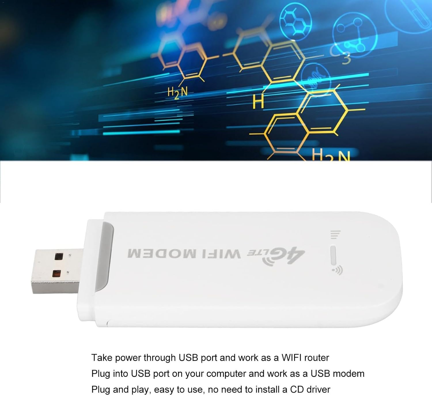 4G USB Dongle | Multifunctional Portable Wifi Device Mobile Internet Device,Practical Wifi Dongle Wireless Wifi Adapter for Travel Business Work