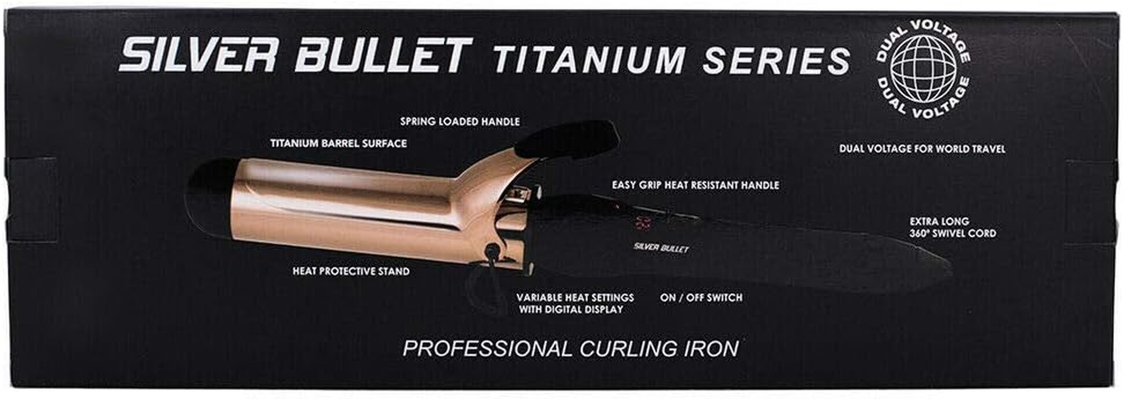 Silver Bullet Fastlane Titanium Curling Iron, Rose Gold, 38Mm image number 3