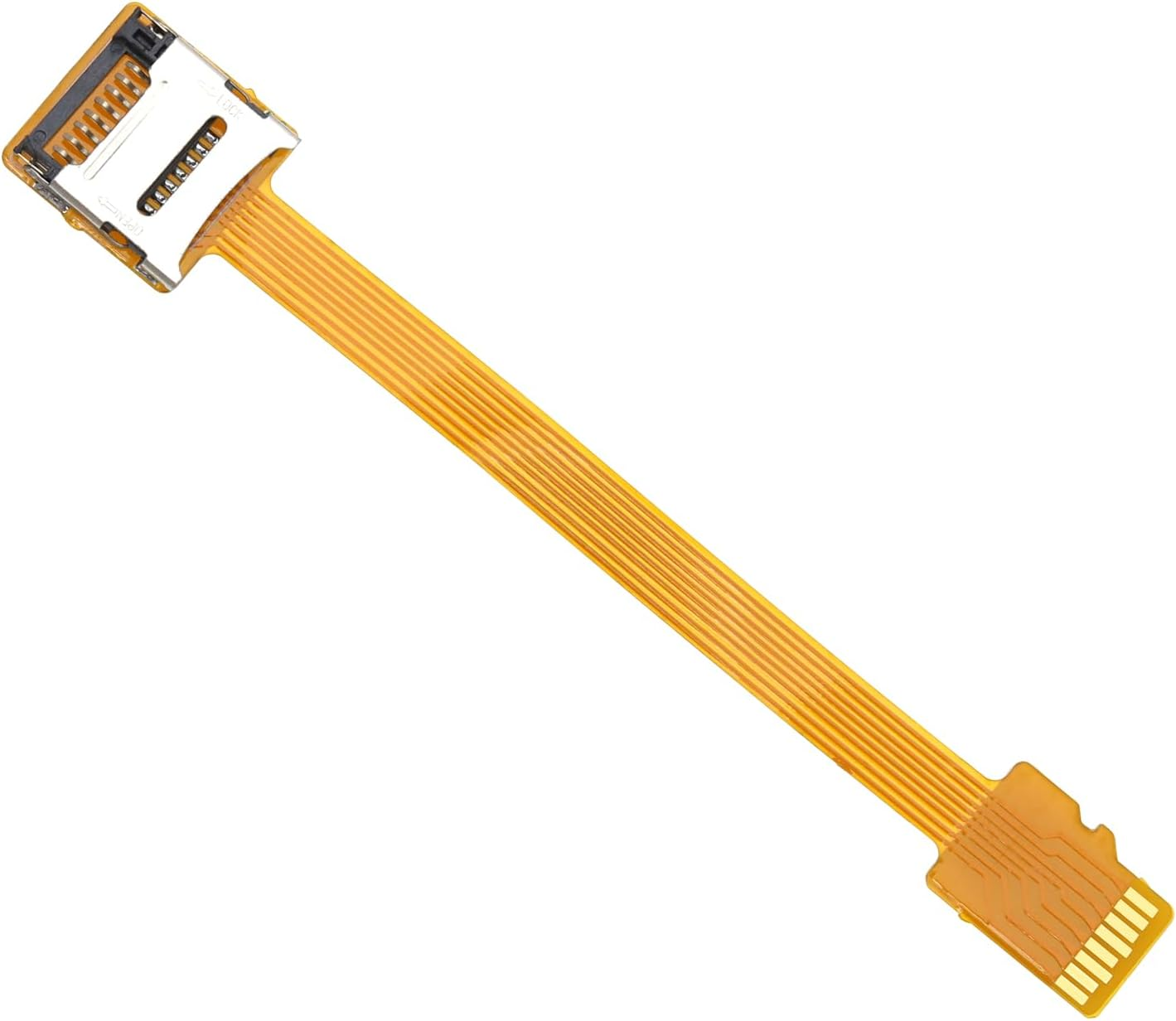 Emagtech TF Memory Card Micro SD Extension Cable Compatible with Micro TF Card Smartphones PDA MP3/MP4 Player GPS Flat FPC Extender Cable 9.4Cm image number 1