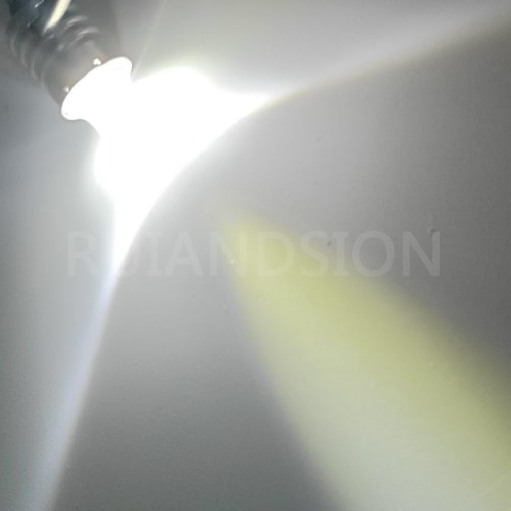 Ruiandsion 4Pcs E10 LED Bulbs 3V 6000K White LED Bulbs for Torchlight Flashlight Torch Light,Non-Polarity image number 6