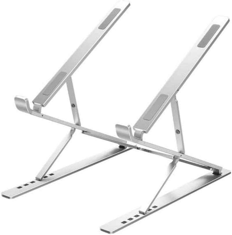Dogfish Laptop Stand, Ergonomic Aluminum Laptop Riser for Desk, Computer Stand 7+9-Step Height Adjustable, Foldable Notebook Stand Compatible with All 10-17" Laptops image number 4