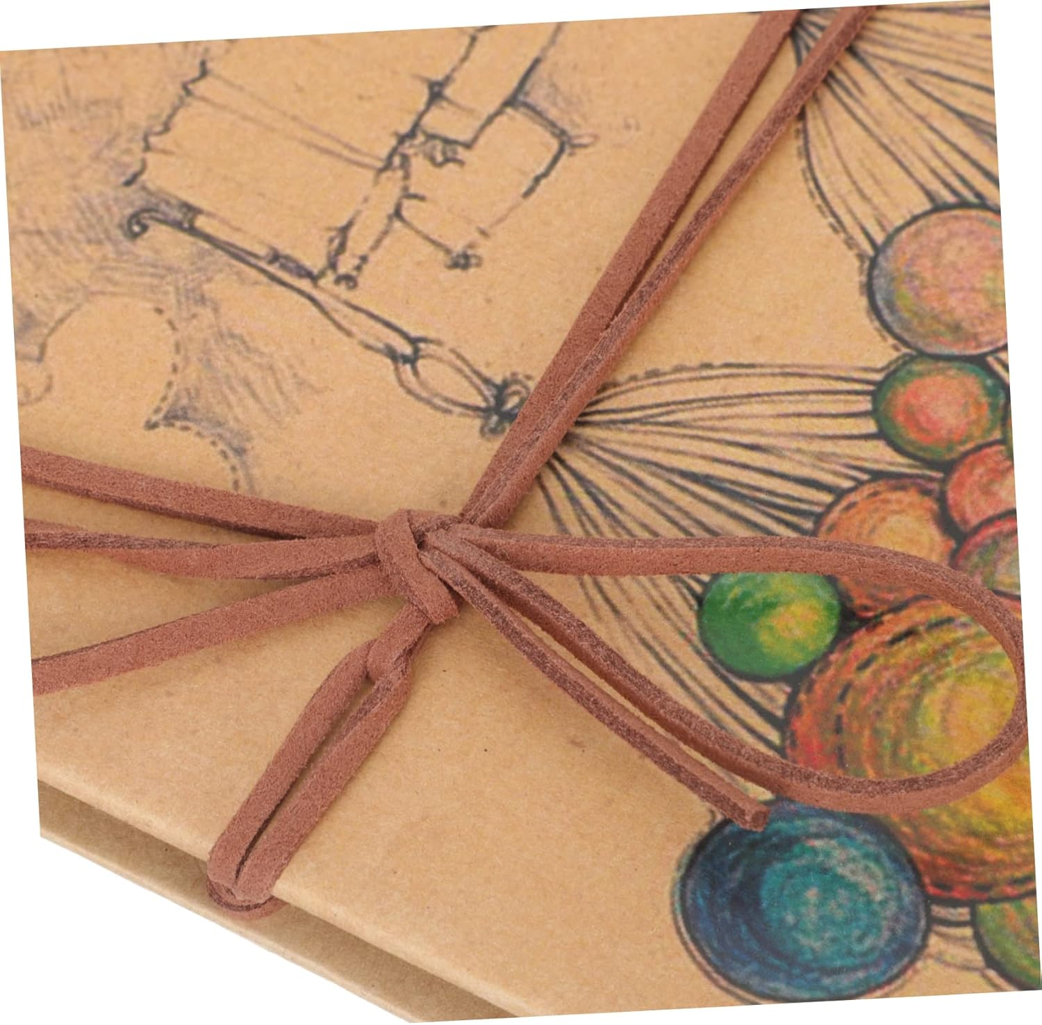 Mobestech Romantic Accordion Style Scrapbook Photo Album Kit Balloon Pattern Cover for Birthday Christmas