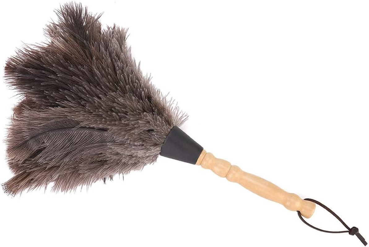 Ostrich Feather Duster, Multipurpose Cleaning Supplies Reusable Car Duster Interior Exterior Cleaner Washable for Cleaning Supplies Keyboard Home Office image number 4