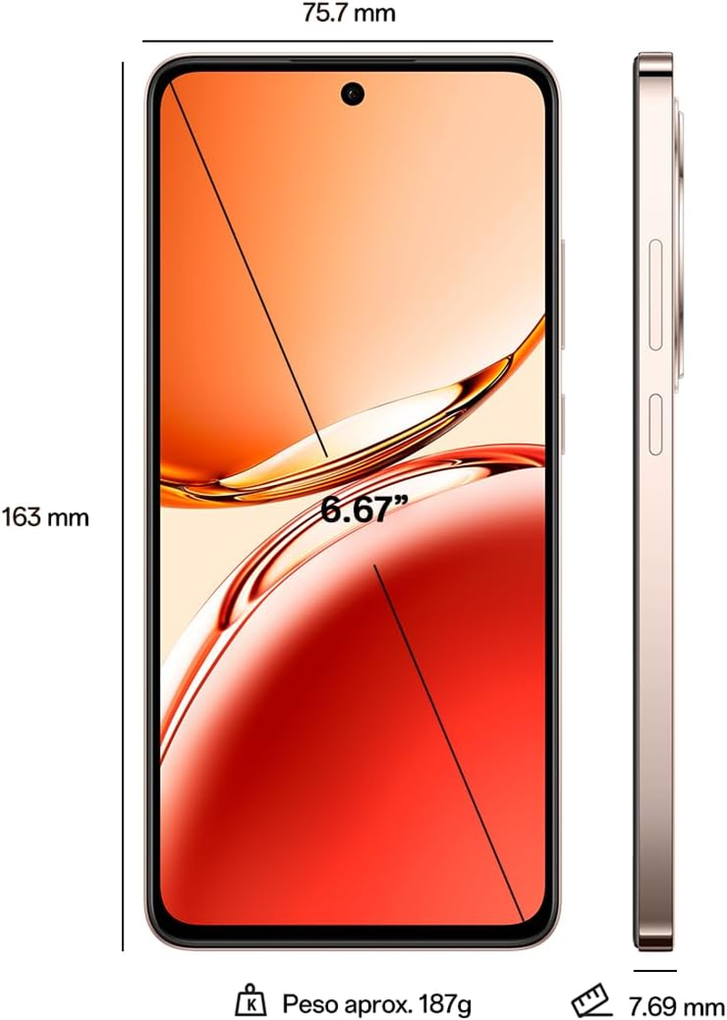 OPPO Reno 12F (6.67'' - 8/256GB) Orange