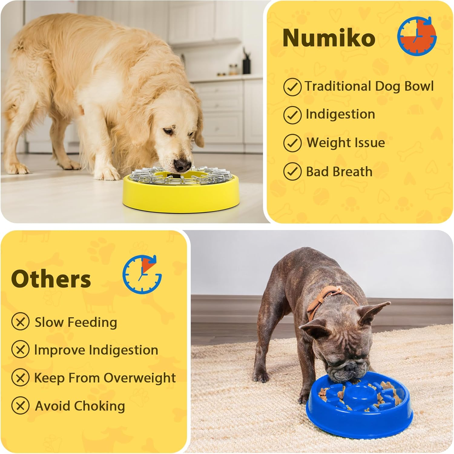 Slow Food Bowl for Dogs, Dog Feeder image number 6
