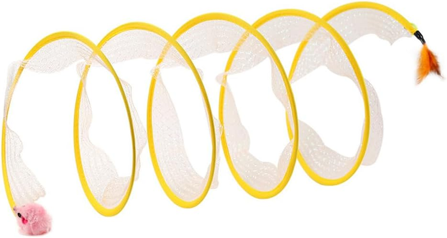 Sarini Cat Tube Tunnel for House Cats, Kitten Cat Tunnel with Pencil Cases, Interactive Cat Tunnel for Kittens, Cats and Small Pets image number 2