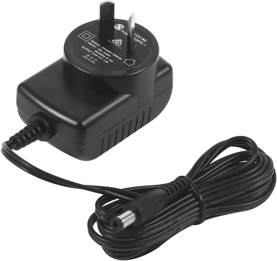 AC to DC 9V 1A Power Supply Adapter, Plug 5.5Mm X 2.1Mm, Center Negative, for Guitar Effects Pedal, 2 Meters image number 2