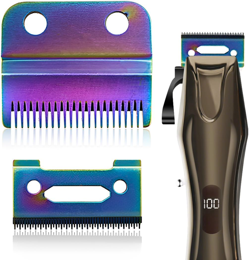 ARHZ Set of 2 Stainless Steel Hair Clippers 2-Hole Replacement Blade for Hair Trimmer Clipper Accessories for Wahl 808/8148/8504/1919/2241/2240/8591 (Colour) image number 6