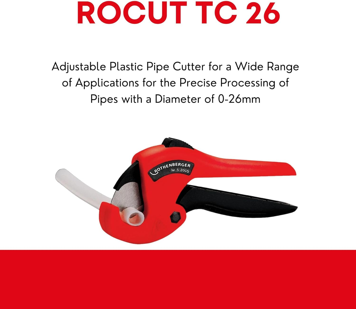 Rothenberger ROCUT 26TC 52005 PEX Cutter 1" Max OD image number 2