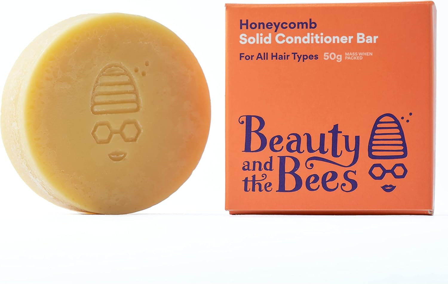 Beauty and the Bees Honeycomb Conditioner Bar for All Hair Types - All Natural Ingredients - Tasmania Australia, 1.7 Oz image number 3
