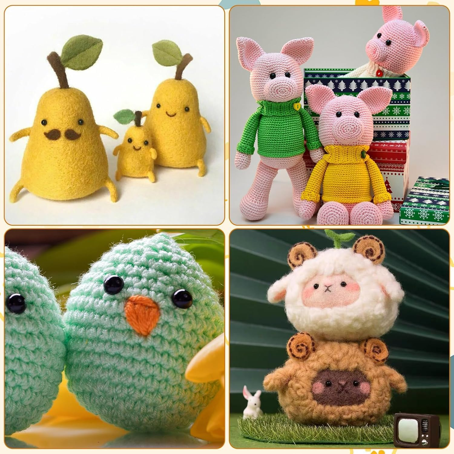 100 Safety Eyes with 100 Safety Washers, Plastic Crochet Eyes for Stuffed Animal Crochet Projects Teddy Bear Puppet DIY Crafts image number 1