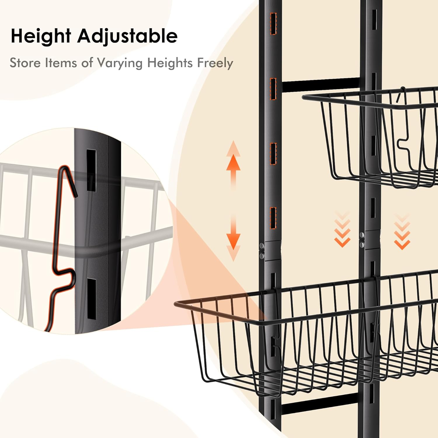 LUXEAR over the Door Pantry Organizer image number 5