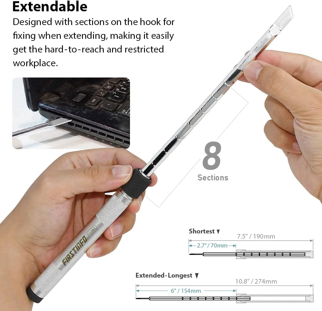 FIRSTINFO F3283 Patented 3-Piece O-Ring Seal Pick Hook Set, O-Ring Seal Gasket Pick Hooks Puller Remover Tool image number 3