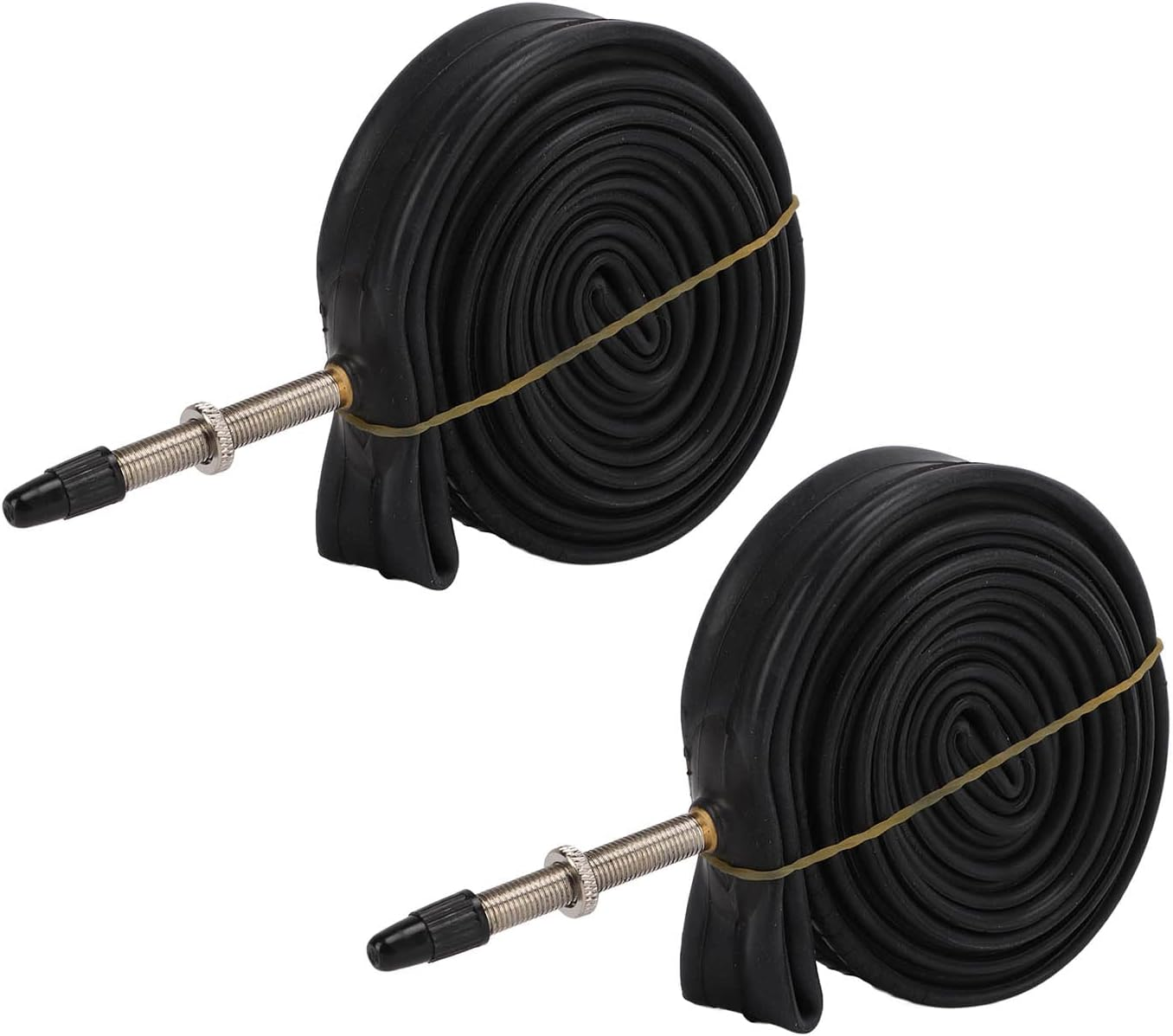 700X23C Inner Tube, 2 Pack anti Aging Shock Absorption Rubber Bike Inner Tube for Road Bike for Mountain Bike image number 3