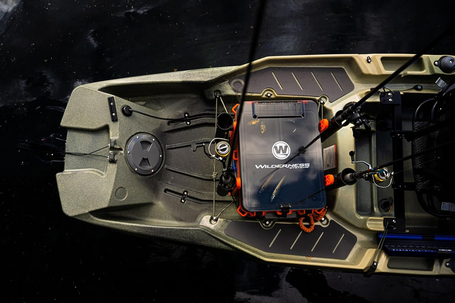 Wilderness Systems 8070065 Kayak Krate with 4 Rod Holders, Grey image number 5