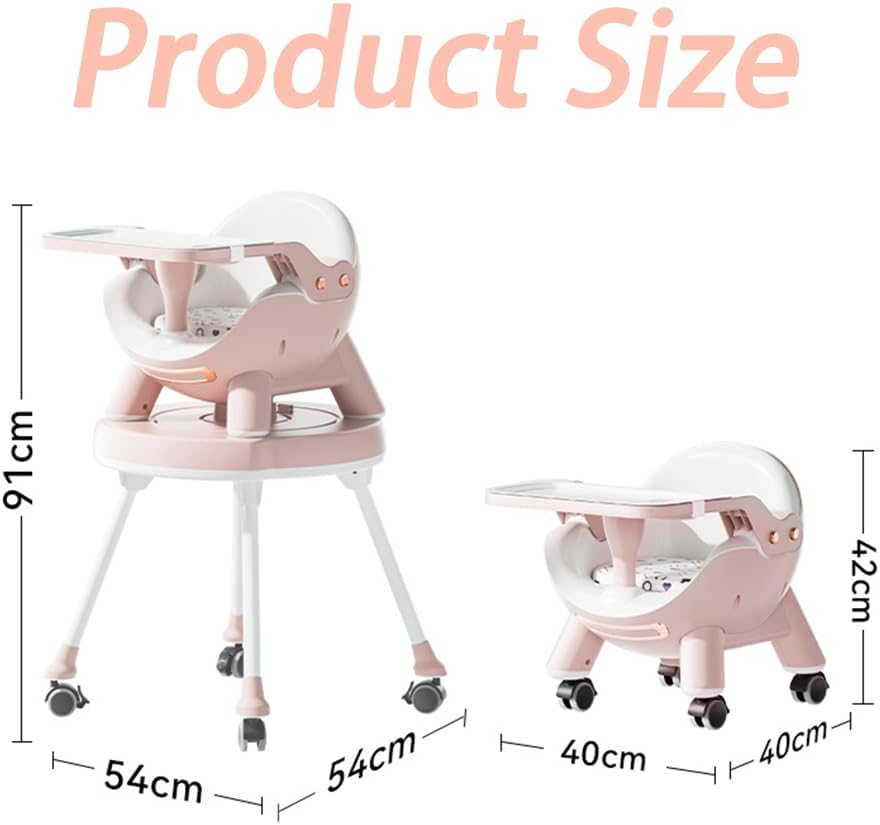 4-In-1 High Chair, Convertible High Chair with Removable Tray, High Chairs for Babies and Toddlers, Modern Design, Grows with Your Baby image number 2