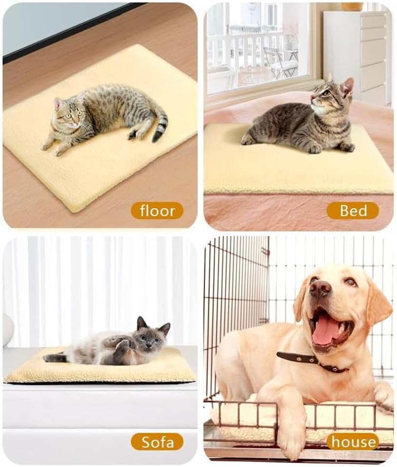 Self Heating Pet Blanket,Pet Heating Pad for Dog & Cat,Cozy, Warm & Comfortable Pet Bed for Cats and Kittens,Self-Warming Design,No Electricity Required,For Medium Small Dogs Kitten image number 6