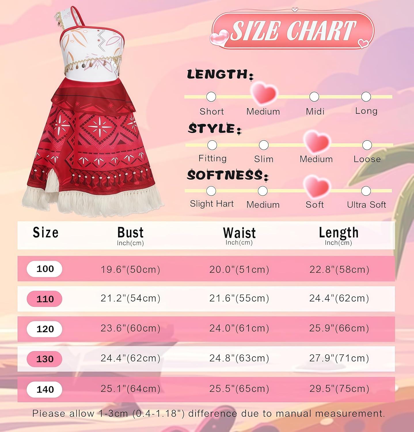 Girls Princess Dress Toddler Halloween Costume Birthday Party Outfits for Girl Dress up Clothes Top Skirt Set with Accessories Necklace image number 4