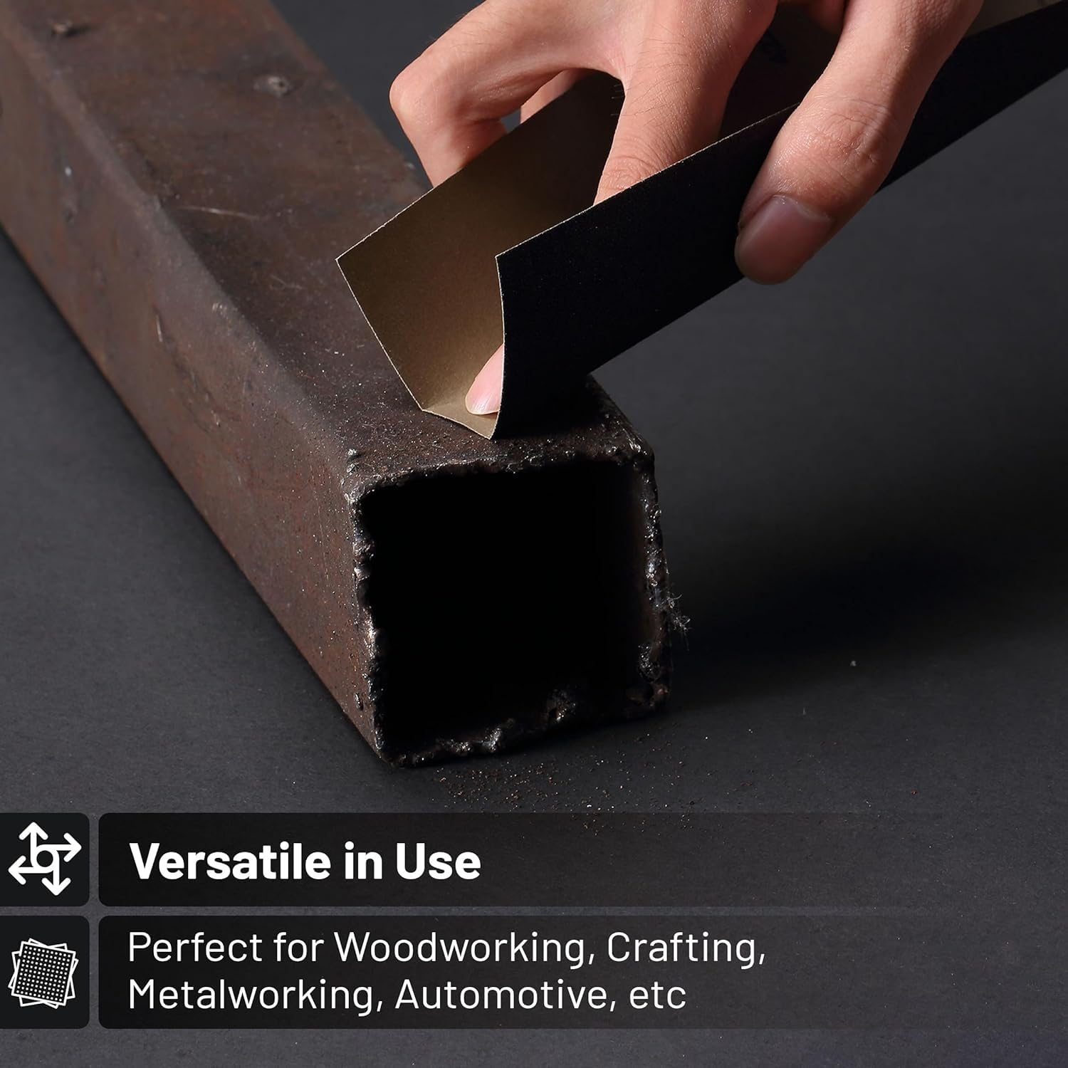 Sandpaper,120/150/180/240/320/400/600/800/1000/1500/2500/3000 Grit Assorted Grit Sandpaper,23 X 9 Cm Wet Sandpaper for Polishing Metal, Car, Wood image number 3