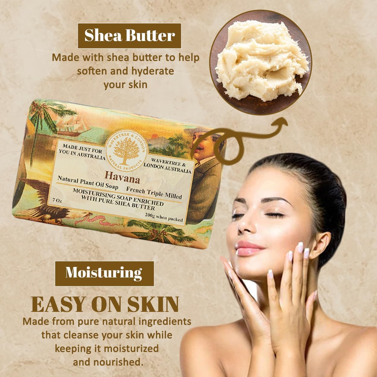 Wavertree and London Havana Soap Bar 200 G image number 1