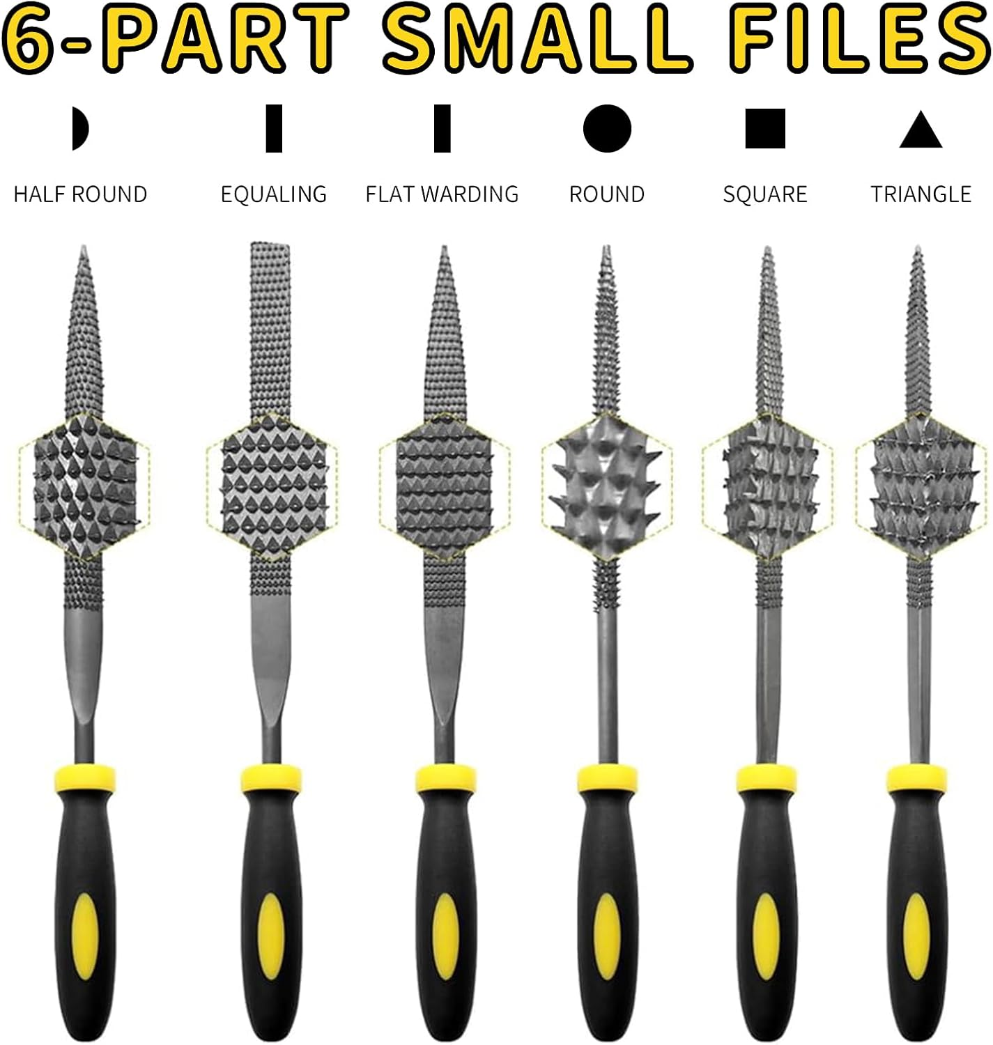 MOLIMOLI File Set 9-Piece Professional Metal File Set with Wooden File, round File & 6 Nail Files - File Set for Metal, Soapstone & Wood - Includes Storage Bag image number 1