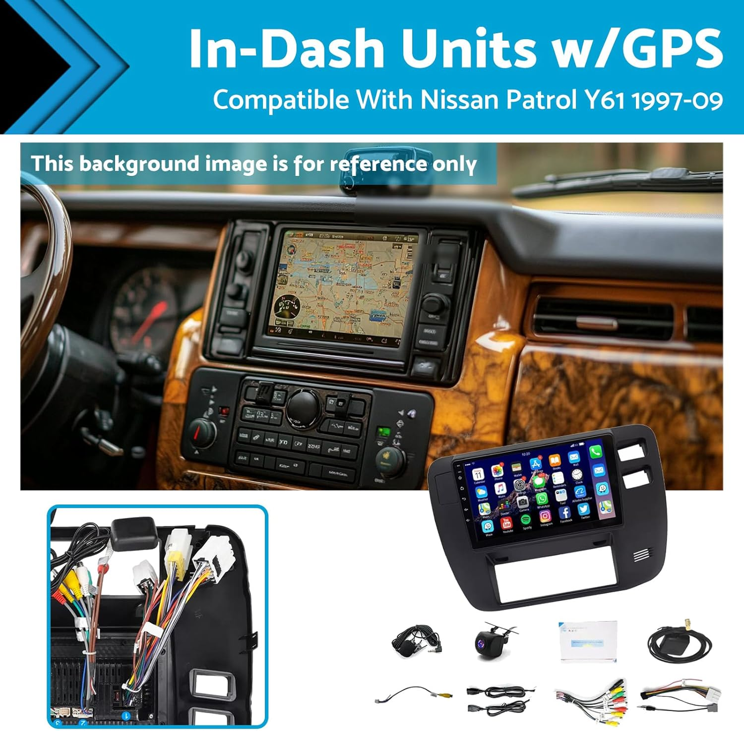 KAKA AUTO PARTS 9" Multimedia Head Unit Compatible with Nissan Patrol 1997-2009 Right-Hand Drive image number 3