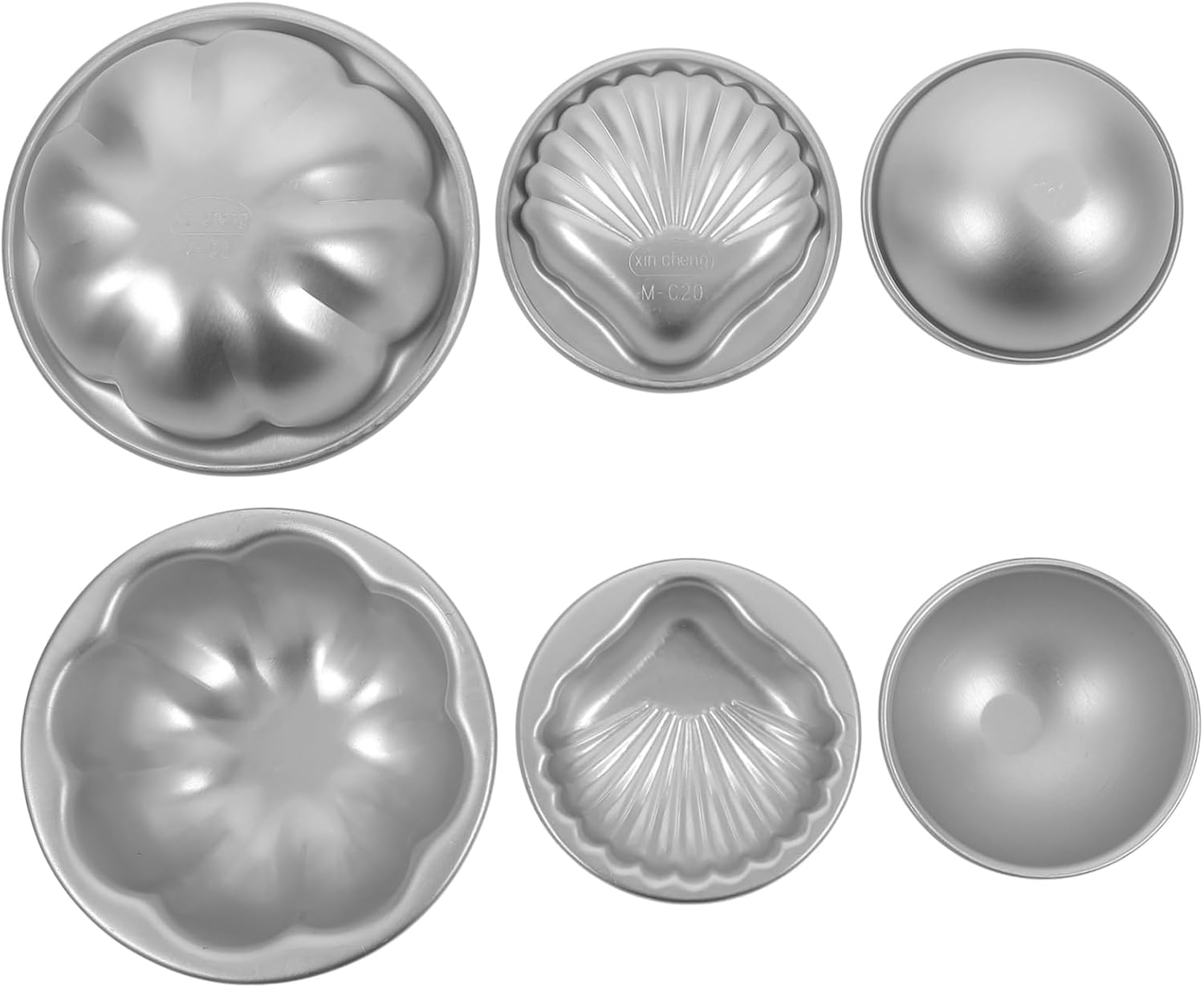 3Pairs Bath Soap and Bath Salt Molds for Craft Making Reusable Molds for Soap and Creation image number 1