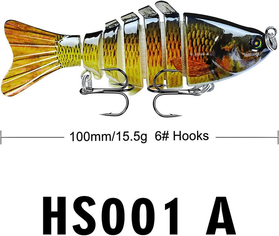 Fishing Topwater Lures for Freshwater and Saltwater, Slow Sinking Bass Fishing Lure, Amazing Fishing Gifts for Men Women, Lifelike Swimbait for Bass Trout Crappie,Must-Have for Family Fishing Gear.