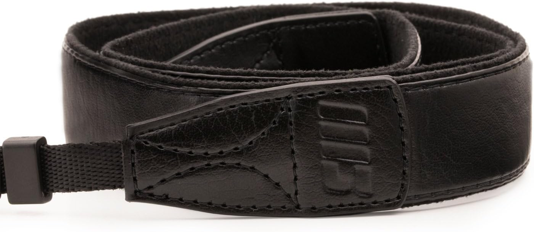 Megagear SLR, DSLR Leather Shoulder or Neck Strap for Canon, Nikon, Samsung, Olympus, Sony, Fujifilm, Panasonic - Dark Brown